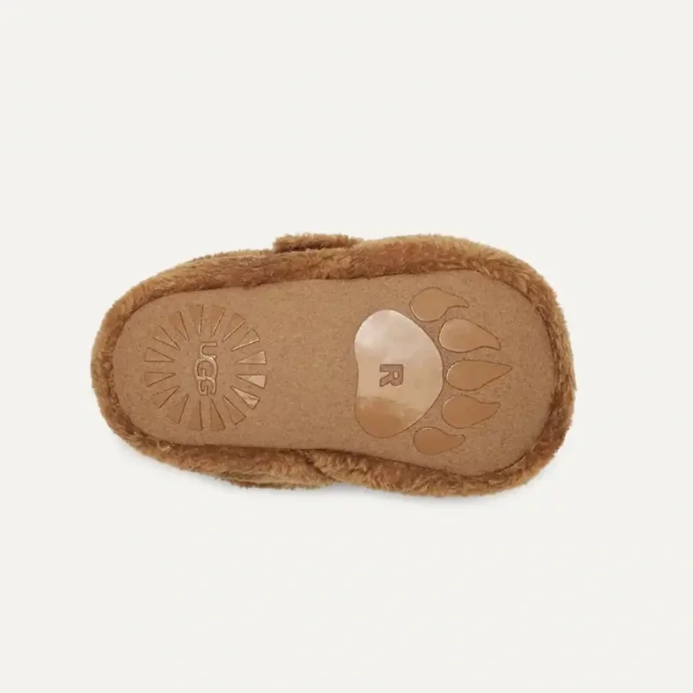 UGG Toddler Brown Bear Plush Booties